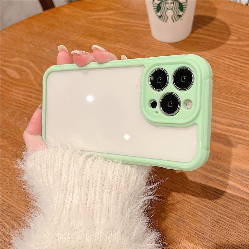 Case bumper Belakang Transparan shockproof Ultra Tipis Untuk iPhone 13 12 11 Pro MAX XS MAX