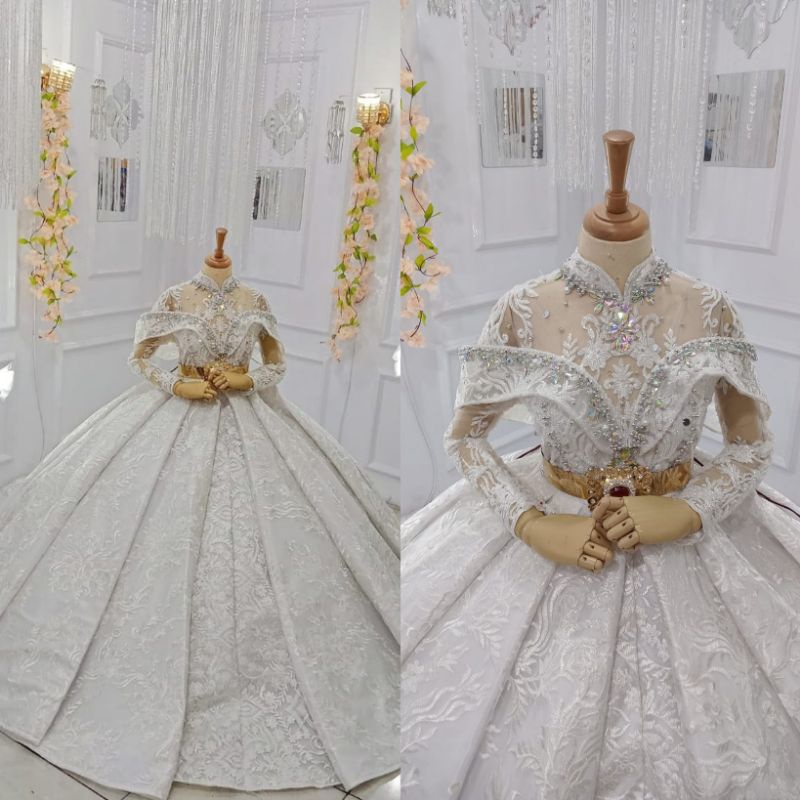 GAUN PENGANTIN BARBIE GOTIK MEWAH BEREKOR//BAJU WEDDING MODERN