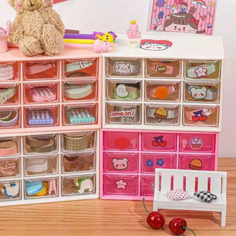 KOREAN AESTHETIC ROOM DECOR DRAWER ORGANIZER LACI MINI