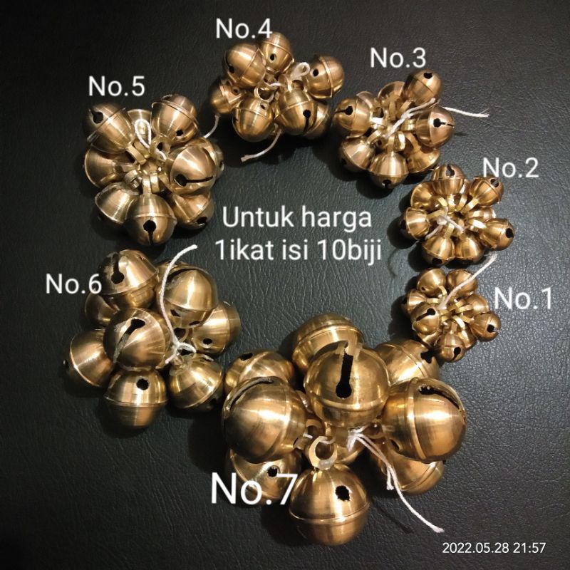 klinting mini/klintingan kucing unyil 1ikat isi 10biji.
