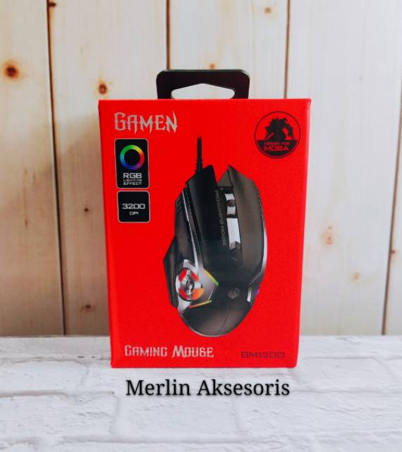 Gamen Gaming Mouse  GM1200 3200 DPL RGB Lighting Effect