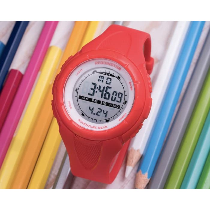 jam tangan REDDINGTON 6073 DIGITAL GIRL WATCH SPORTY RUBBER