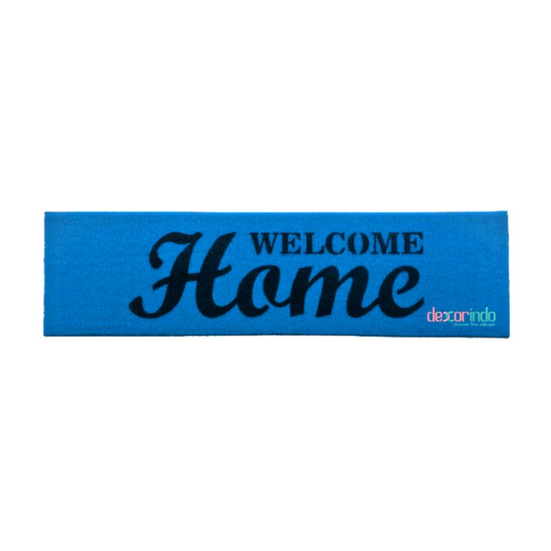 DEXORINDO - KESET WELCOME HOME PRINT - keset welcome | karpet-BIRU MUDA