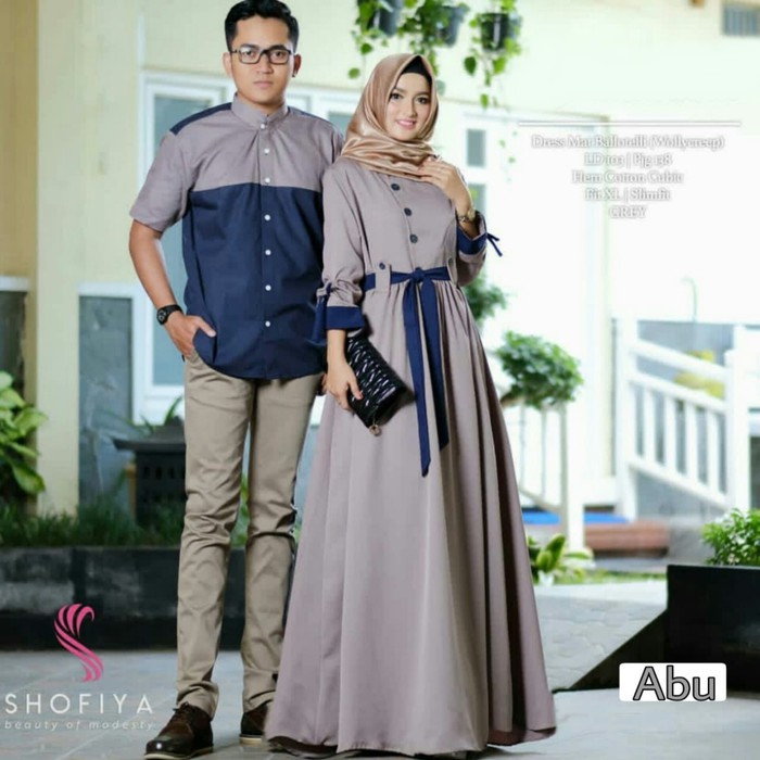  SHOFIYA Baju  Couple  Gamis  dan koko Sepasang Termurah 