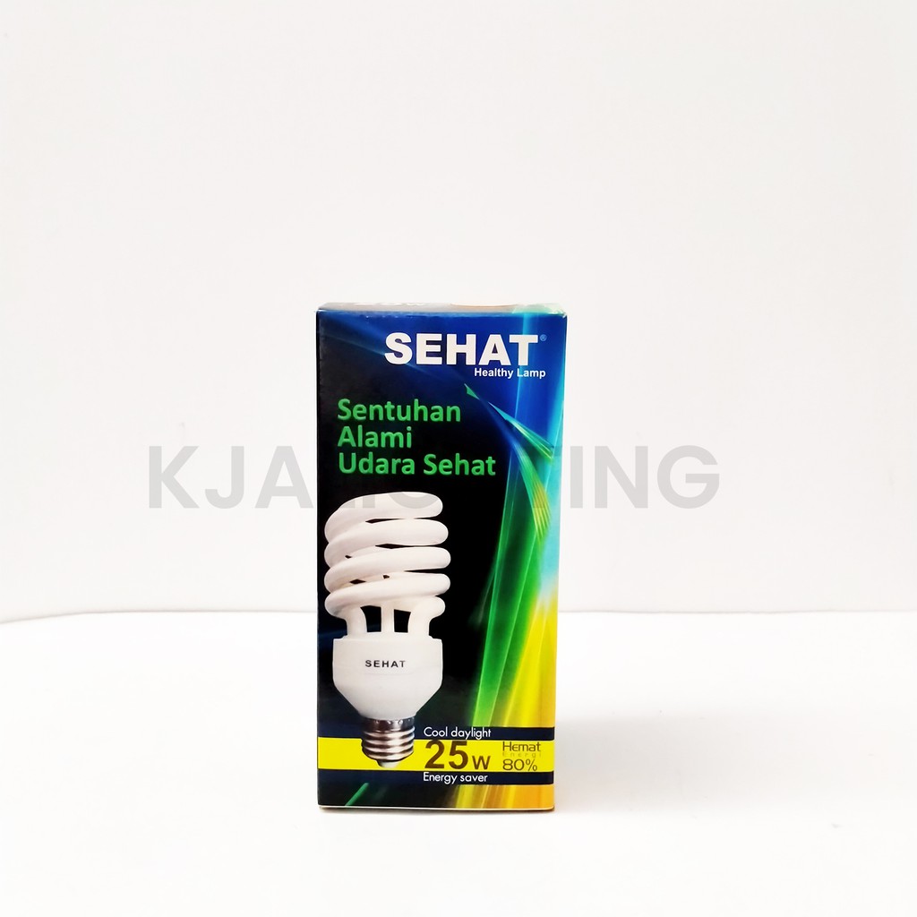 LAMPU BOHLAM SEHAT SPIRAL 25W KUNING + SEDOT ASAP