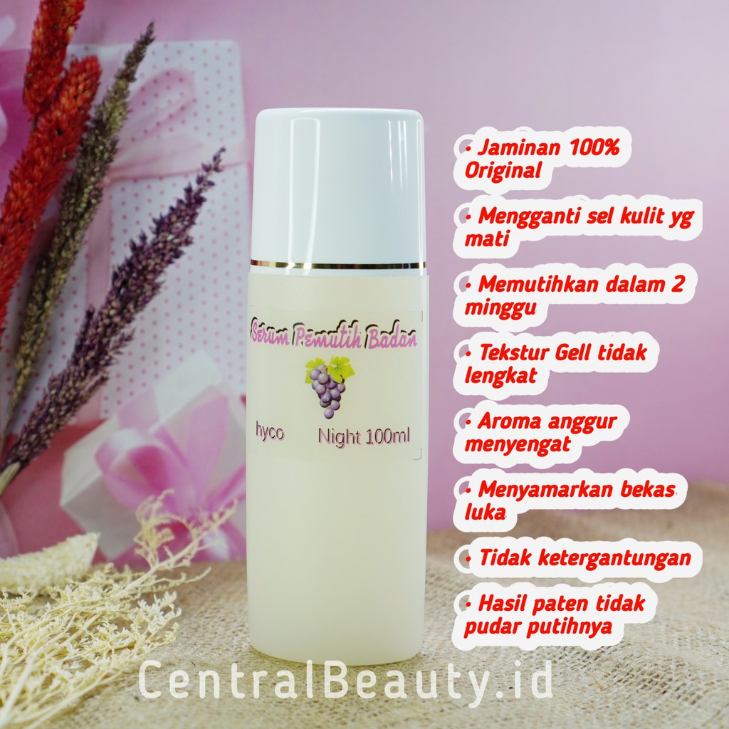 [ORIGINAL] HB GEL HYCO DOUBLE DOSIS,GEL AHA 10 + KO + HYCO lotion whitening handbody pemutih badan