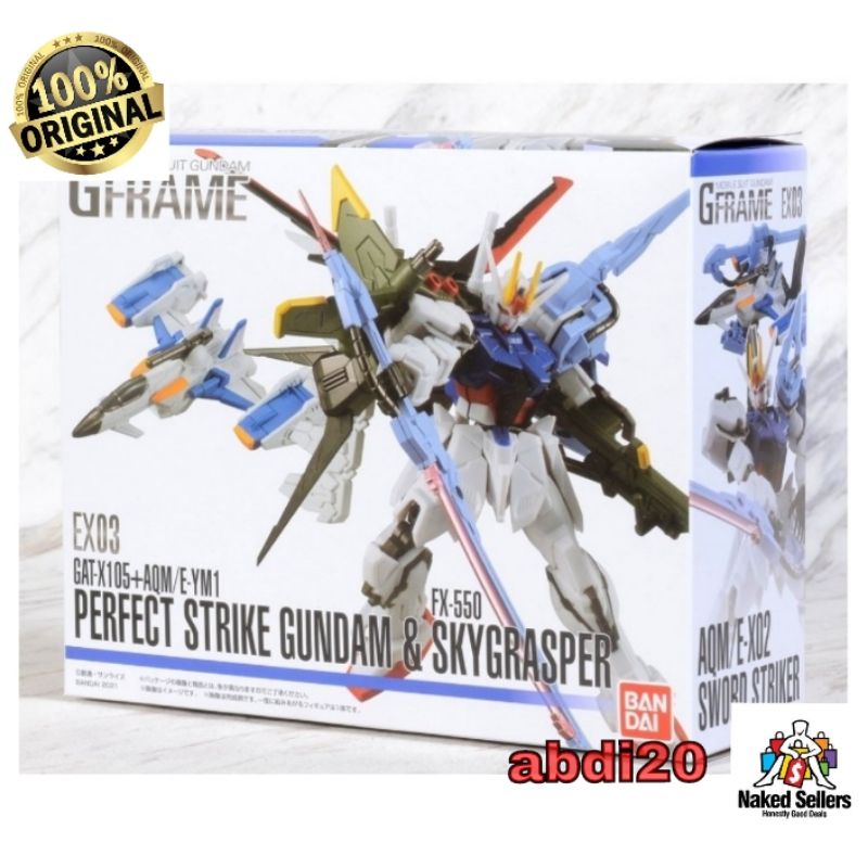 Mobile Suit Gundam G Frame EX03 Perfect Strike Gundam & Sky Grasper 
