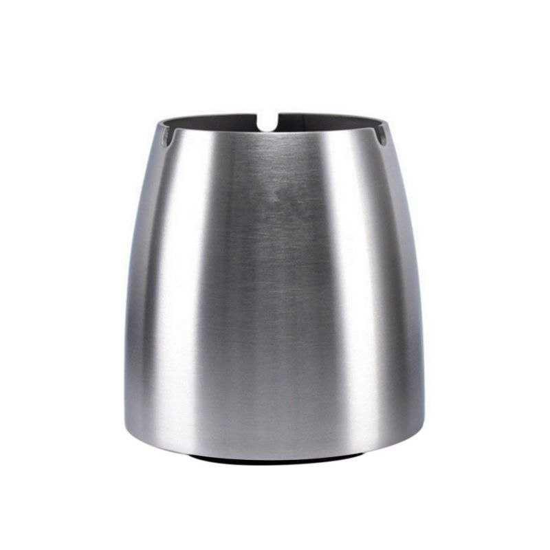 Firetric Asbak Rokok Anti Angin Cone Cylinder Stainless Steel ZJ38100 [Silver]