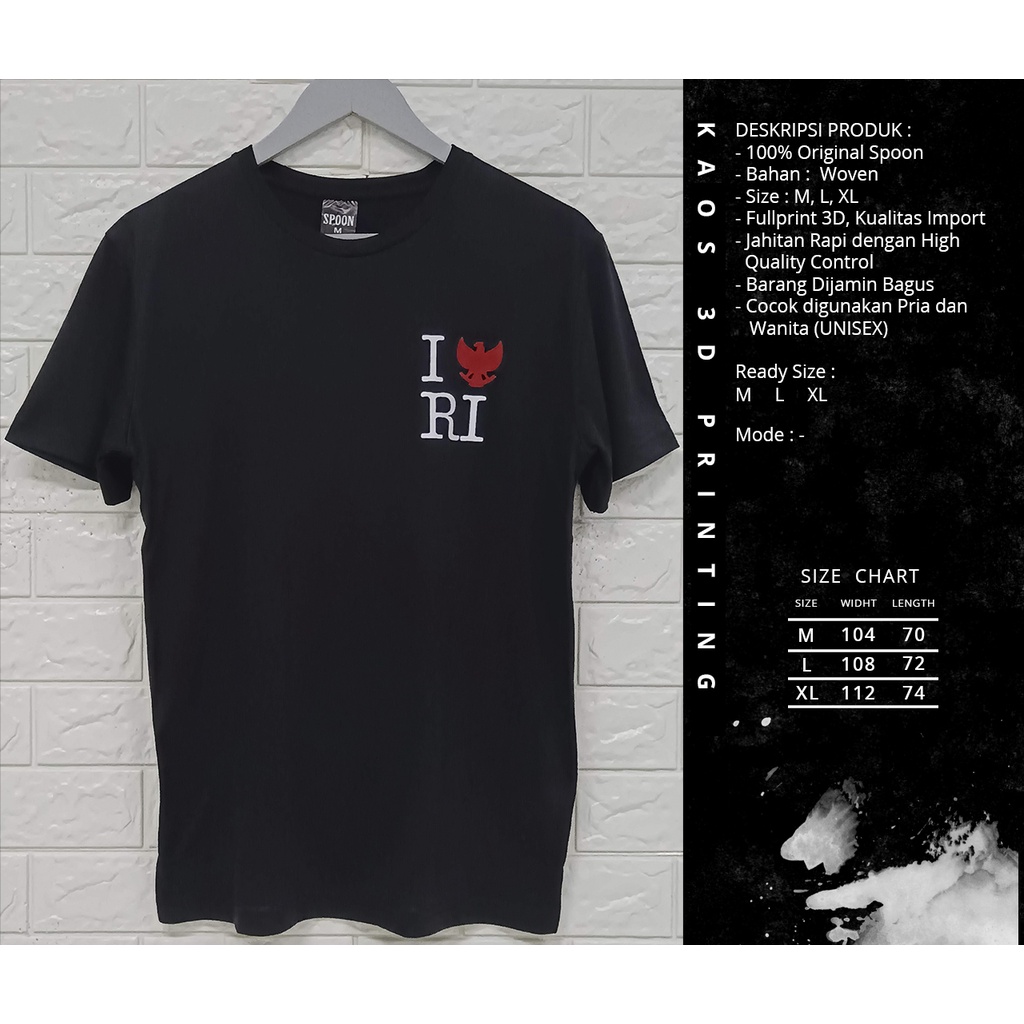 Kaos Pria/Wanita| Kaos Distro Full Printing 3D - Indonesia Pattern