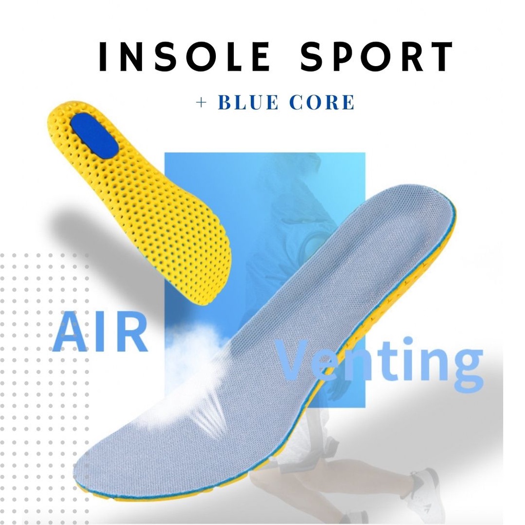 Insole Sepatu Olahraga Casual Kerja Murah Nyaman Empuk Alas Kaki Anti Bau/ Anti Panas / Sol Sepatu