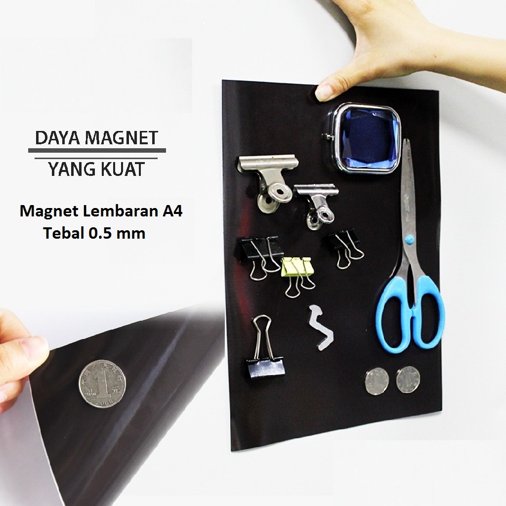 Magnet Lembaran Sheet Ukuran A4 30x20cm Tebal 0,5mm Magnetic Whiteboard for Refrigerator Kertas Magnet Kulkas Tebal 0.5mm