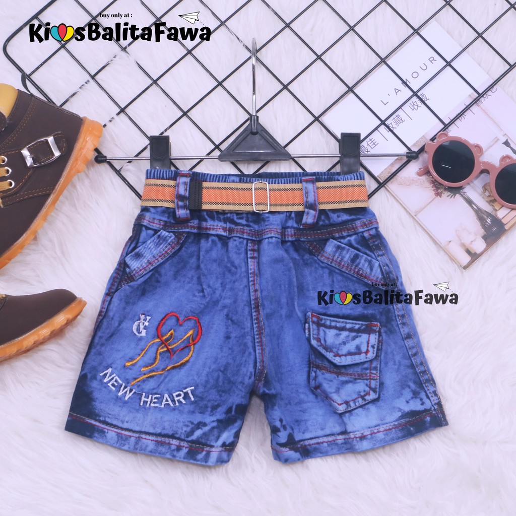 Celana Jeans Uk. 1-2 Tahun / Jeans Pendek Denim Anak Laki Polos Pants Levis Murah Import Cowok