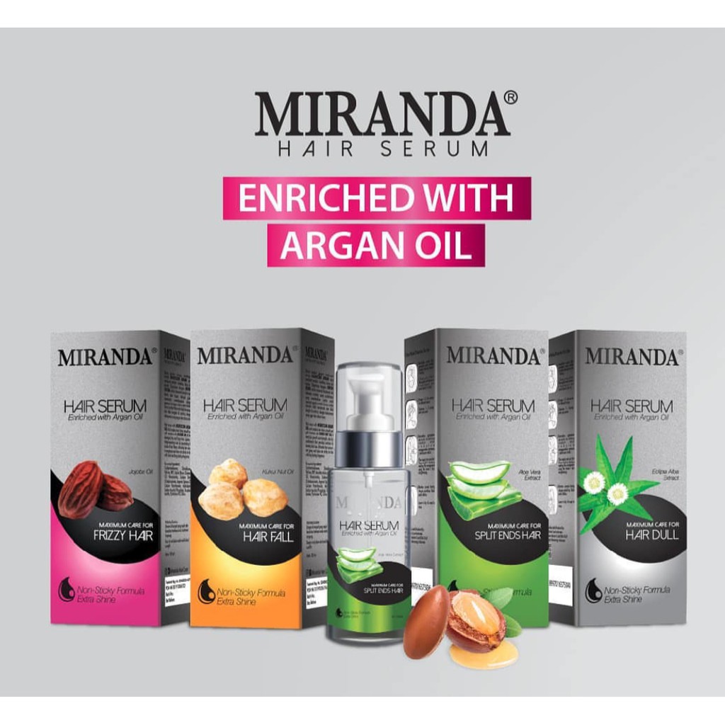  Miranda  Hair Serum 100 ml dulu hair vitamin  Shopee 