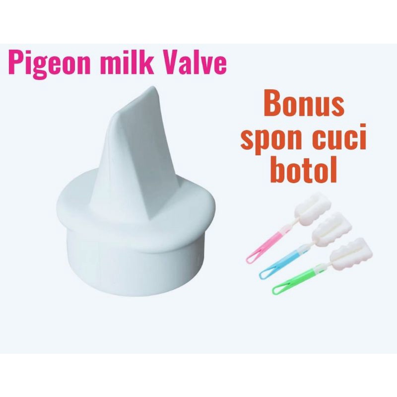 Sparepart Valve Pigeon ( 1 pcs) free spoon cuci botol  Katup Susu Pompa Asi Pigeon Original Karet Pu