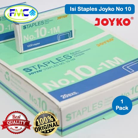 Isi Staples no 3 dan no 10 Isi Stapler Joyko Refill Hekter Staples Cekrekan Jepretan Alat Tulis Kantor Sekolah