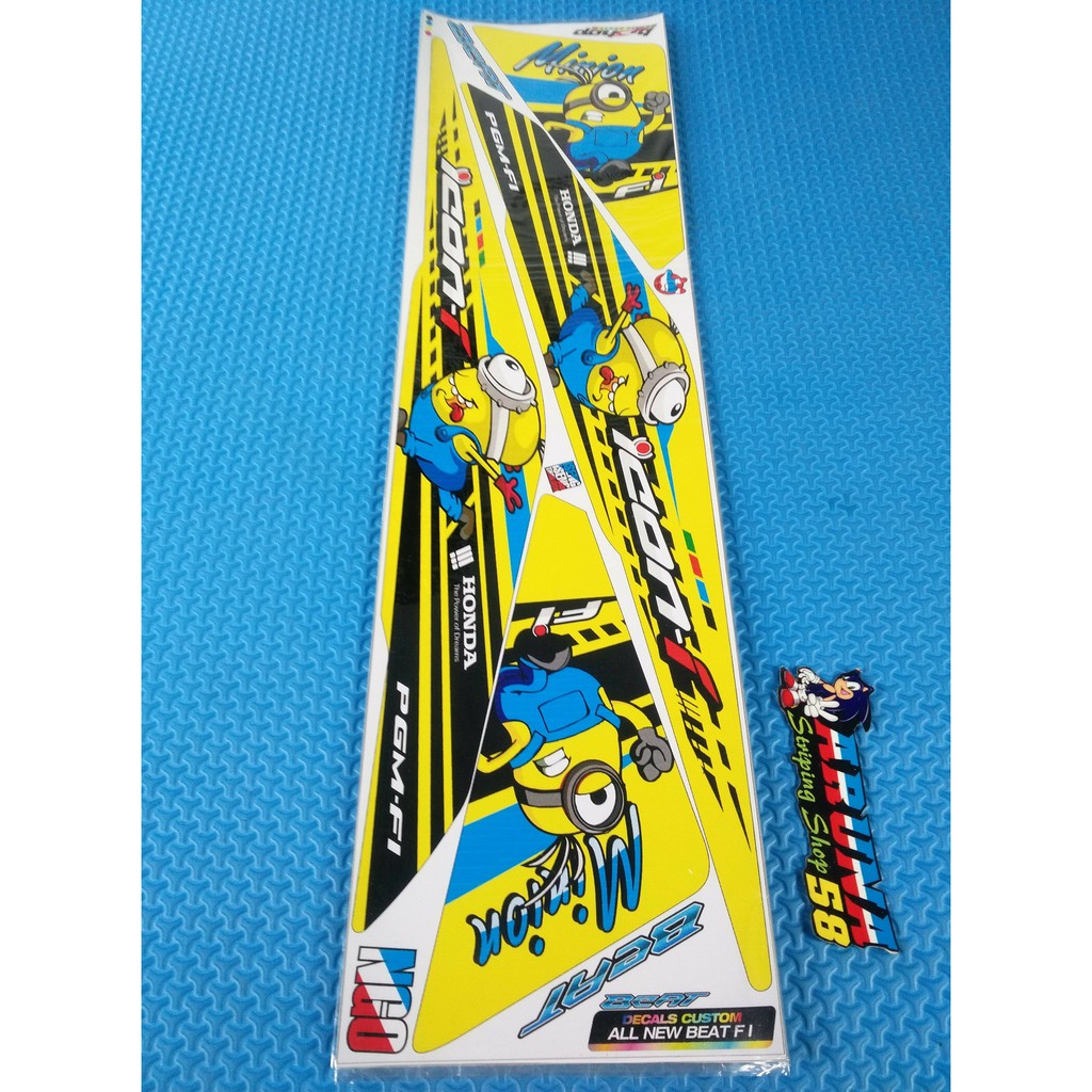 Striping Sticker Variasi Beat F1 Old Minion Shopee Indonesia