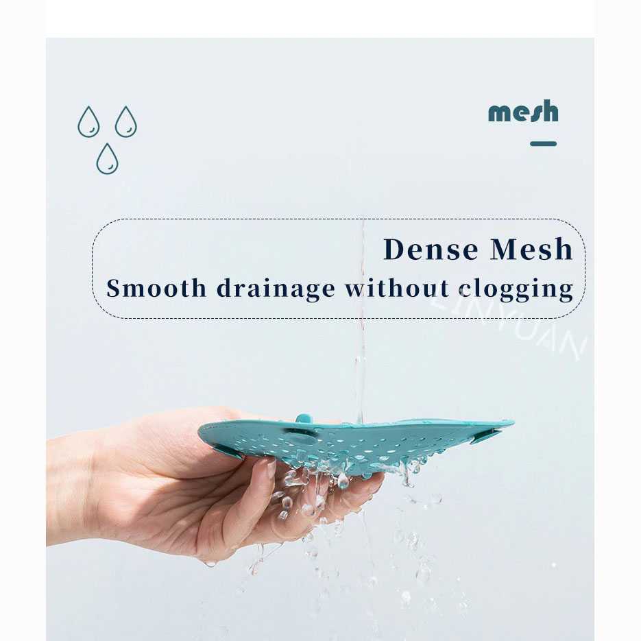 LOWESW Saringan Penutup Bak Cuci Piring Cerdas Unik, Mudah mengumpulkan limbah mudah dibersihkan, Kitchen Sink Filter - F291 Household Kitchen Sink Filter Shower Drain Hair Catcher Stopper Bathroom Floor Drain Cover Universal Anti-clogging Sink Strainer