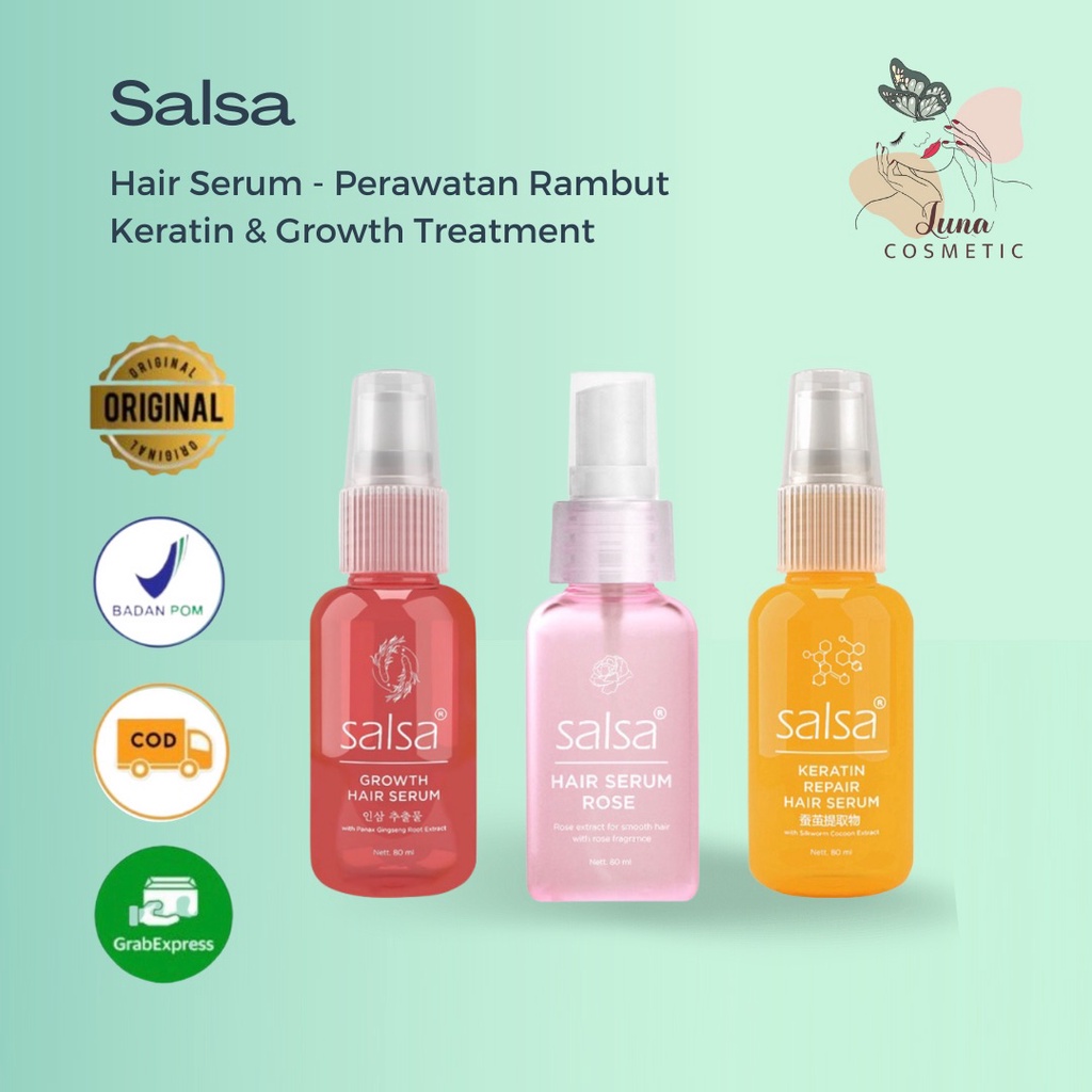 SALSA Hair Serum - Perawatan Rambut Keratin &amp; Growth Treatment