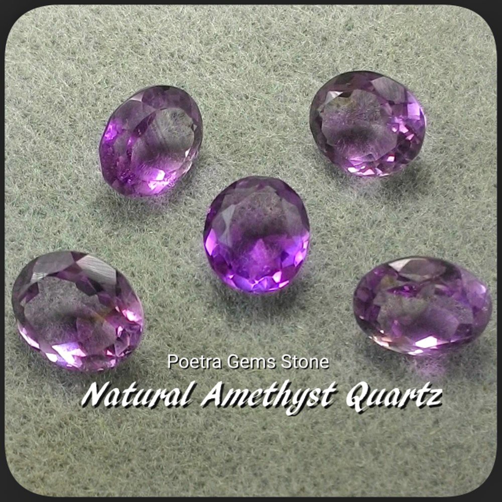 NATURAL AMETHYST QUARTZ CUTTING