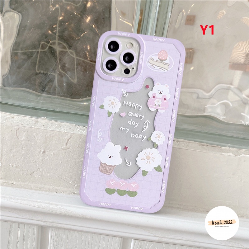 Soft Case Transparan Motif Kartun Kue Beruang Kelinci Untuk infinix Smart 6 11 Play Smart 5 Hot 10 Play 11 11 11S 10 lite