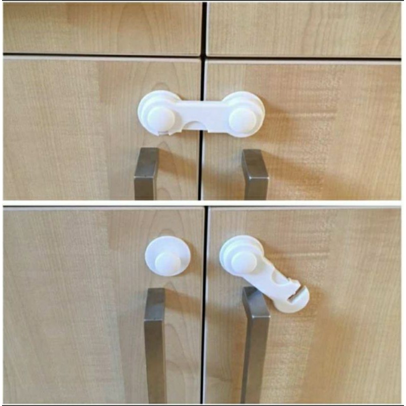 Kunci Pengaman Laci Lemari Kulkas 3M Child Safety Lock