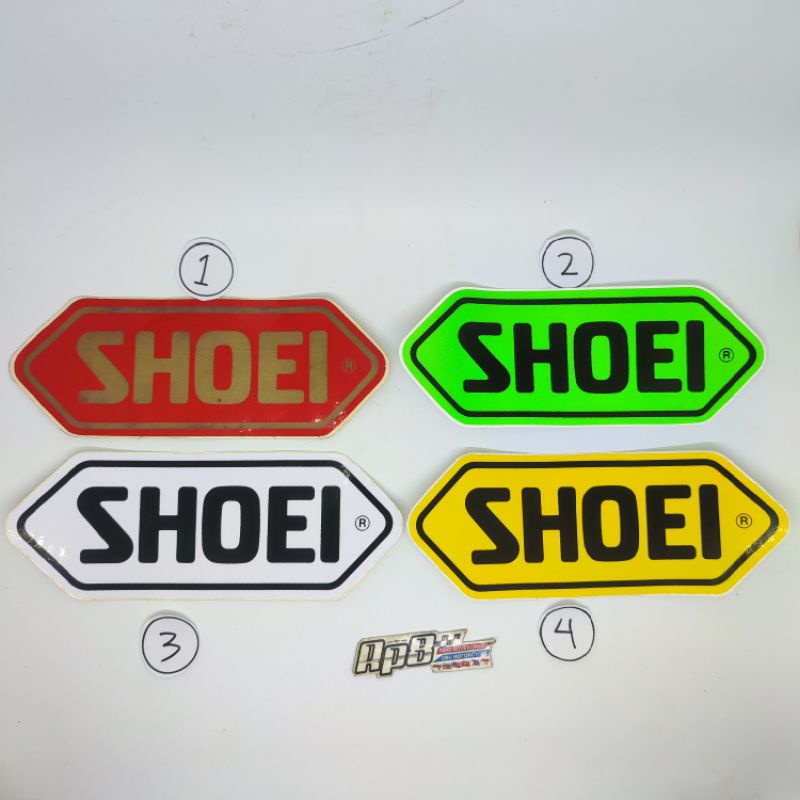 stiker sticker vintage racing SHOEI