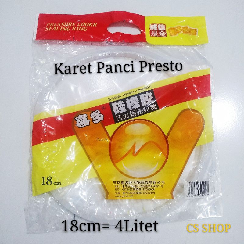 Karet panci presto 4Liter/seal panci presto 18cm