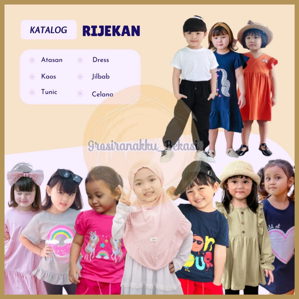 Rijekan Baju Anak Murah Grade B