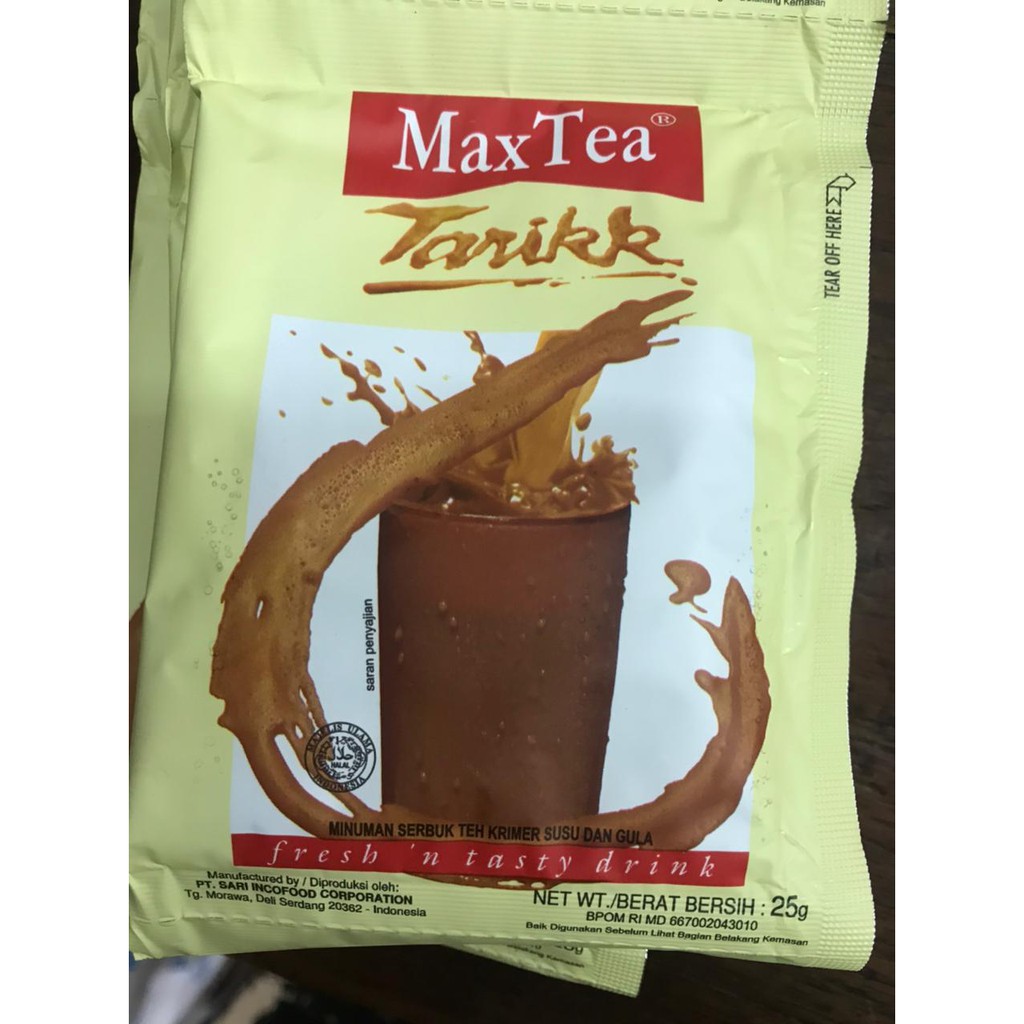 

Max Tea Tarik 25gr (@10sachet)