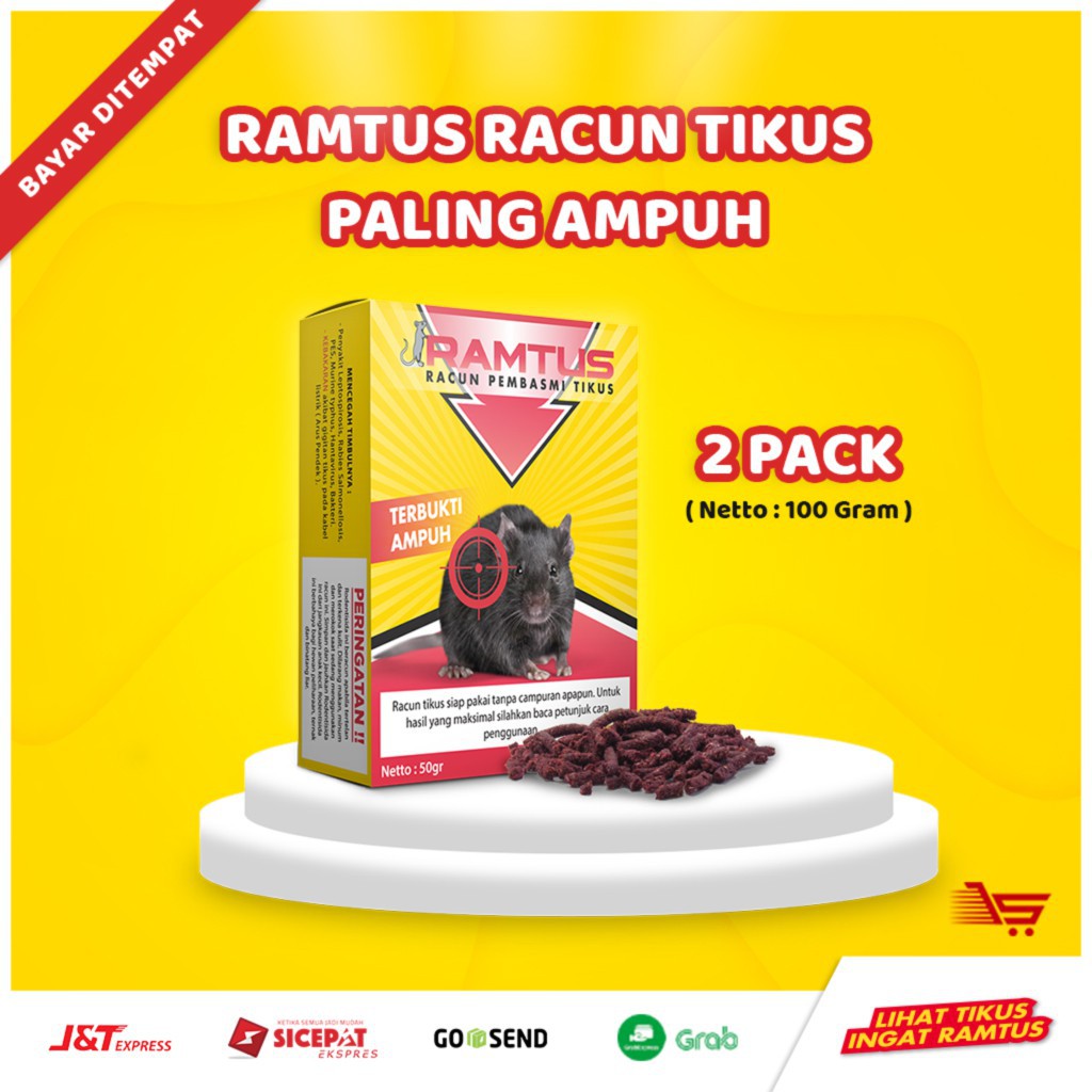 RAMTUS : Racun Tikus Paling Ampuh - 100 Gram | Shopee