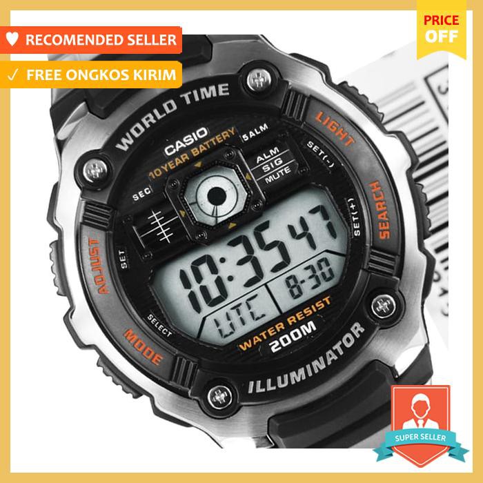 Casio Ae 2000Wd 1Avdf | Jam Tangan Pria | Original | Garansi