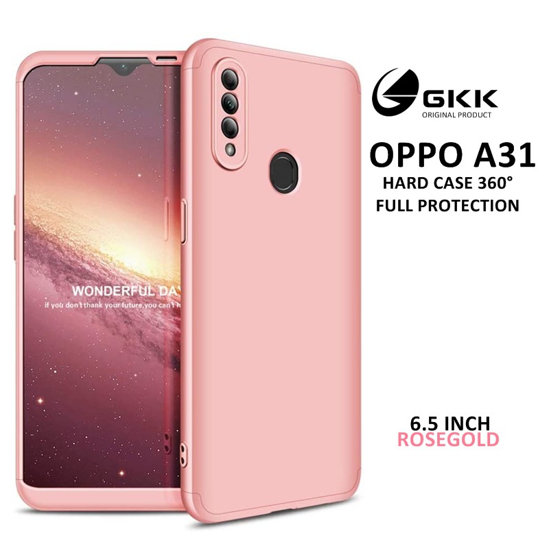 Case Oppo A33 A32 A53 Oppo A31 ORIGINAL GKK Case 360° Full Protection 3in1 Full Armor