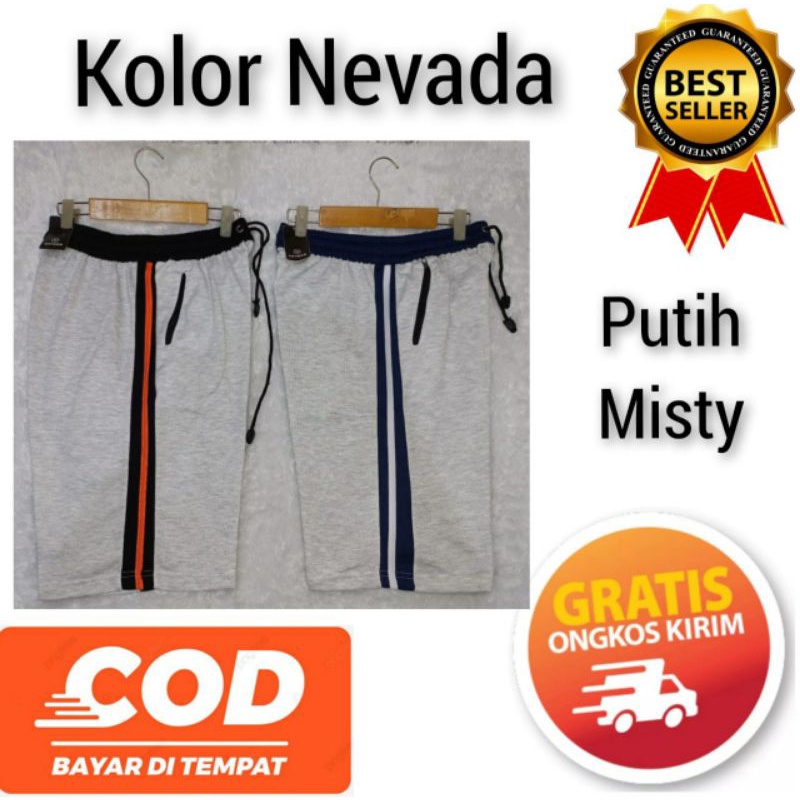 CELANA PENDEK NEVADA/KOLOR NEVADA/CELANA PRIA WANITA/CELANA SANTAI/CELANA OLAHRAGA/CELANA OLAHRAGA/CELANA TIDUR/CELANA BRANDED/CELANA MATAHARI/BAHAN BABY TERRY/BAHAN LEMBUT/CELANA MURAH/CELANA BULU TANGKIS/CELANA BOLA