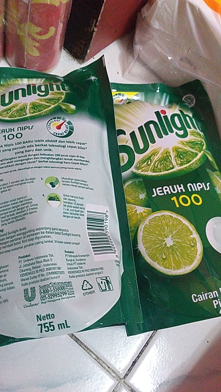 Sabun Cuci Piring Sunlight Jeruk Nipis