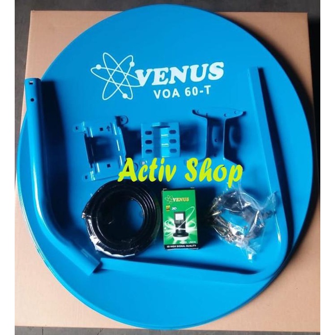 Paket Parabola Mini / Ninmedia VENUS VOA 60cm + LNB Union + Kabel 15m Termurah