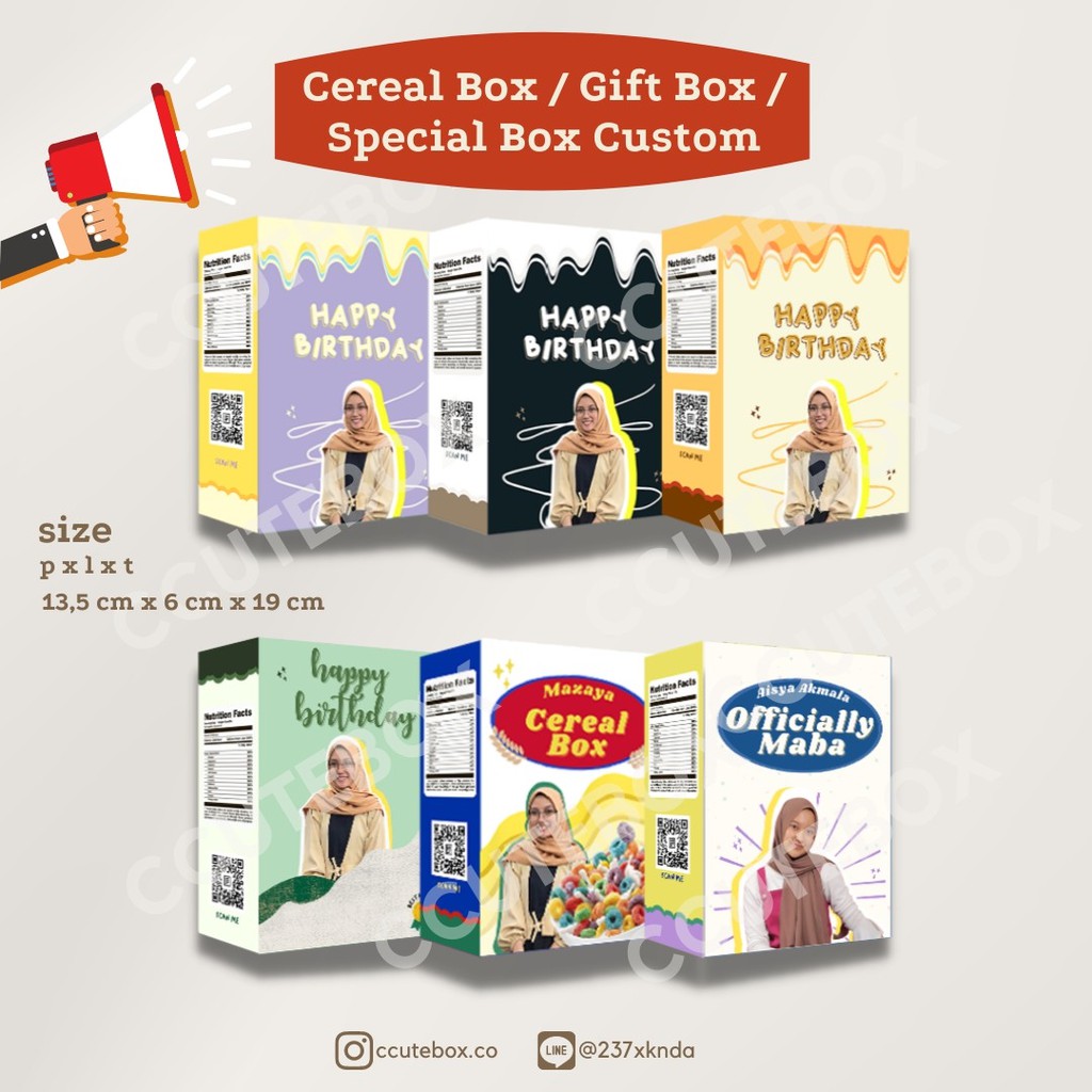 

Cereal Box Custom / Gift Box / Special Box