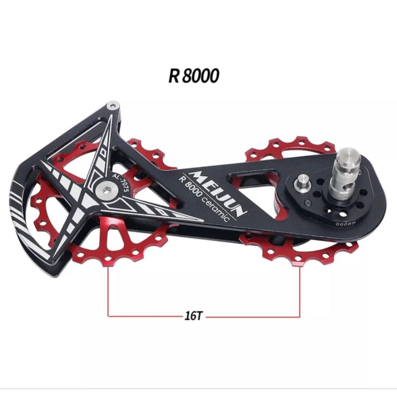 Meijun OSPW Pulley Ceramic Bearing Wheel Guide For Shimano R8000