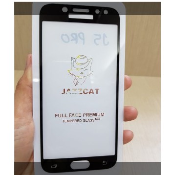 Tempered Glass FULL GLUE Samsung J5 Pro J530F J530 5.2 inchi FULL Screen Guard Edge to Edge