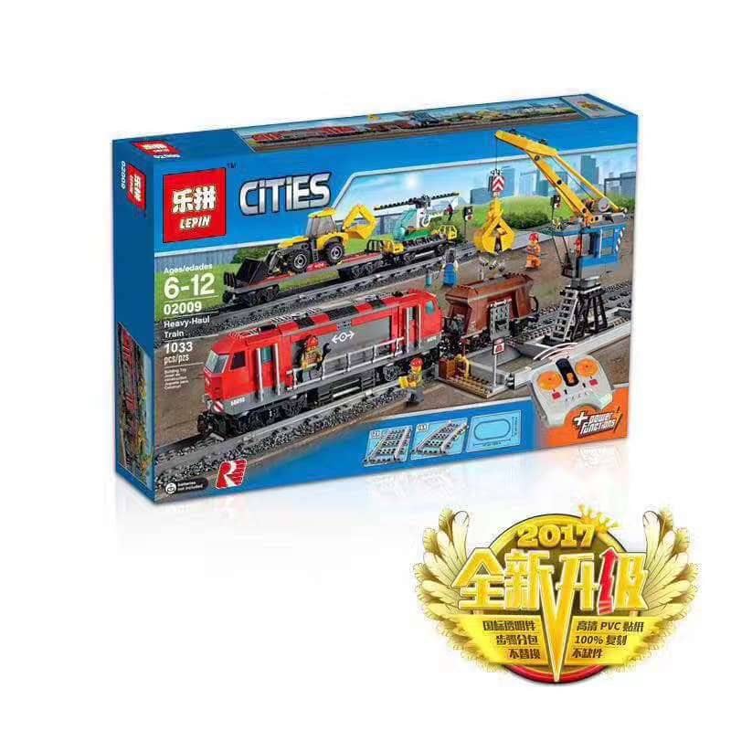 Lego Compatible Lepin 02009 City Series The City Heavy-Haul  Train 1033