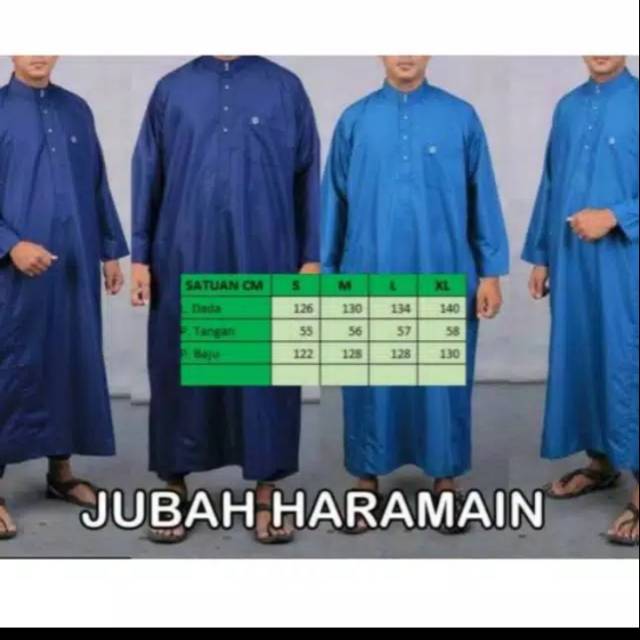 Jubah pria haramain al khoir katun premium