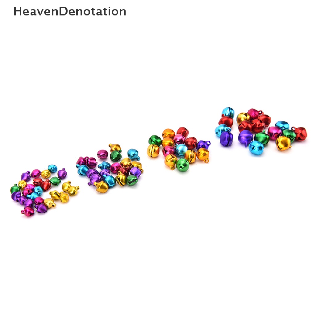[HeavenDenotation] 100 Pcs/Set Small Jingle Bells Colorful Loose Beads Decoration Pendant DIY Craft
