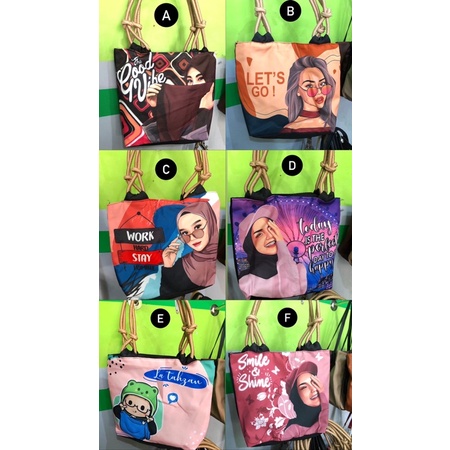 TOTEBAG KEKINIAN TOTHBAG SUMBU TOTHBAG RESLETING / TAS KULIAH / TAS KERJA / TAS NGAMPUS / TAS NGAJI