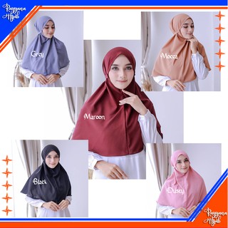 HIJAB BERGO MARYAM / JILBAB INSTAN NON PET SYARI / KERUDUNG KHIMAR TALI ...