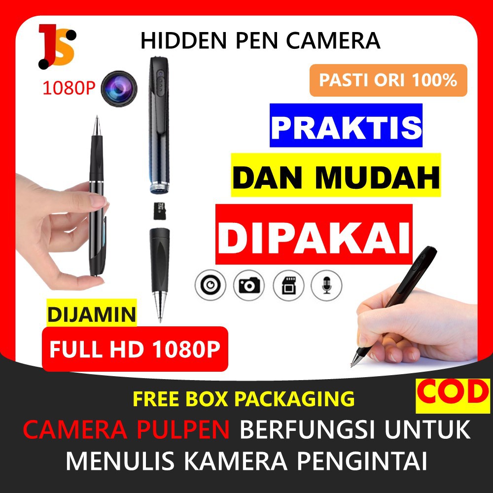 KAMERA PULPEN CAMERA CCTV TERSEMBUNYI PENGINTAI MINI KECIL SPY IP CAM HIDDEN PENGINTIP MURAH JS52