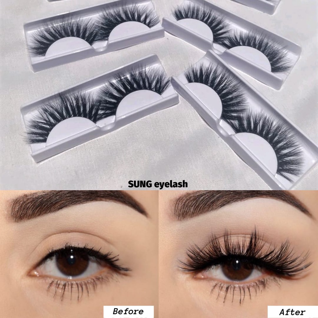 nadiSSE BULU MATA PALSU 3D/ BULU MATA PANJANG ALA BARBIE BAHAN CERPELAI/ SUNG EYELASH