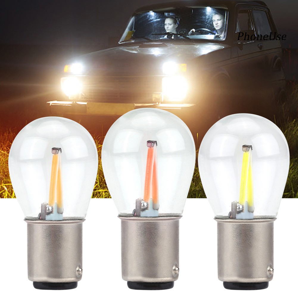 Pu Bay15d 1157 12v Led Car Brake Reversing Turn Signal Light Super Bright Lamp Bulb Shopee Indonesia