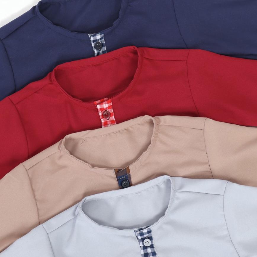 ☑ Setelan Baju Koko Gamis Anak Celana Panjang Peci Set Sarkoci Kurta Sarung Polos Kain Katun Laki Co