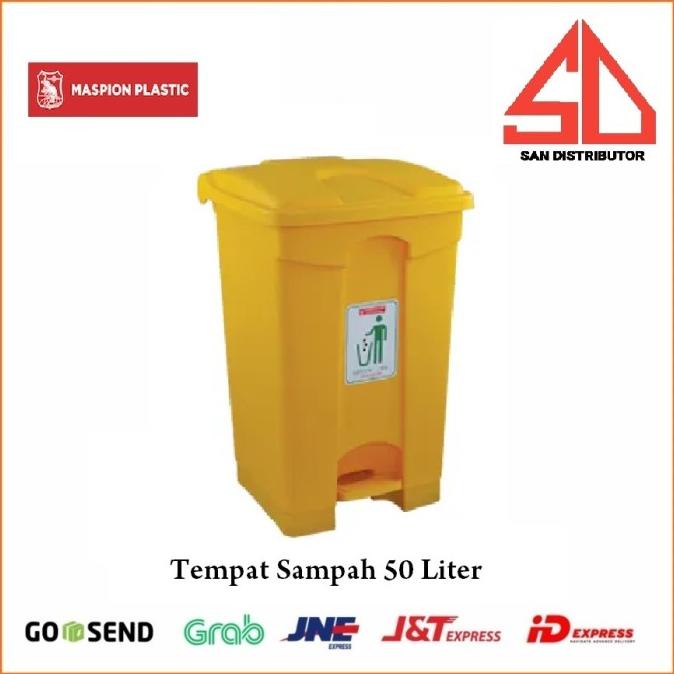 :<:<:<:<] Tempat Sampah tong sampah Kotak Sampah 50 liter maspion PEDAL DUSTBIN