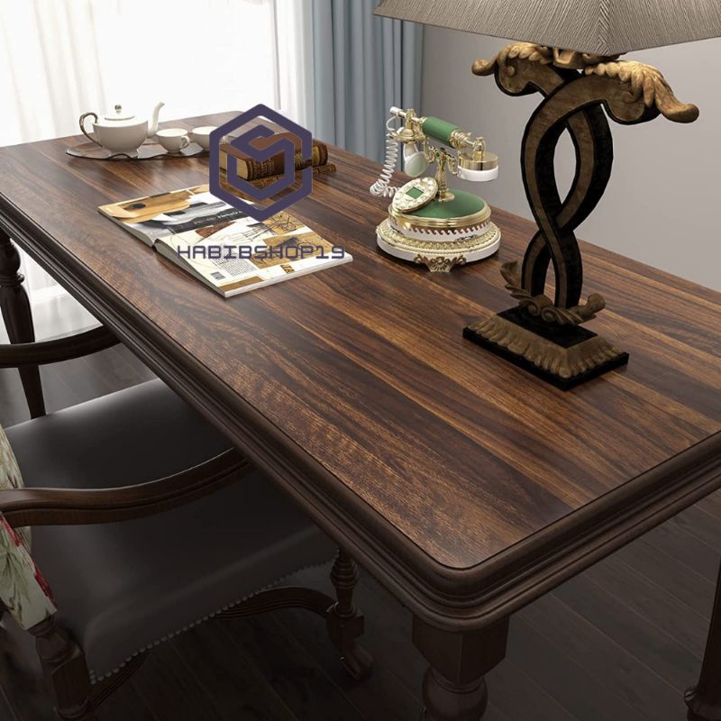 Wallpaper Sticker Dinding Kayu Serat Belang 10mx45cm