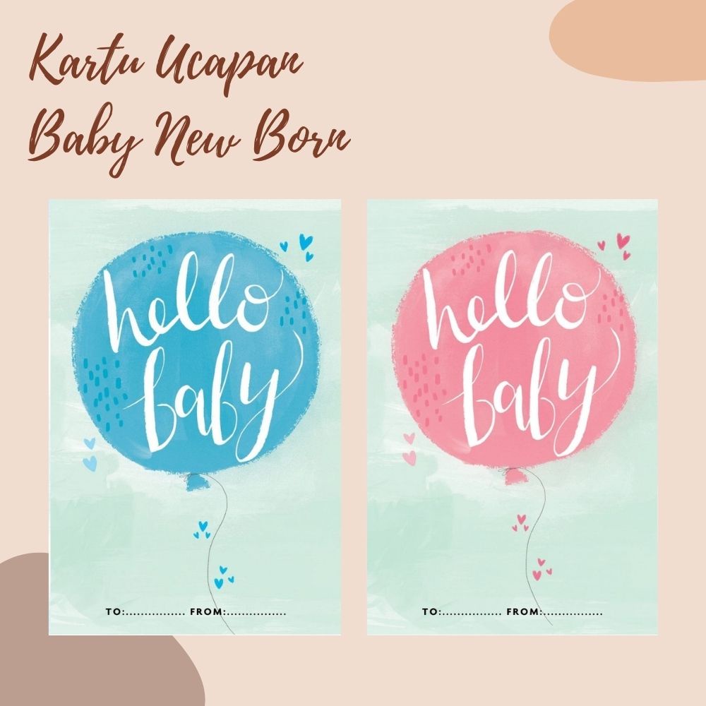 THANKS CARD KARTU UCAPAN BABY NEW BORN  BAYI BARU LAHIR part 2 by Gioshi.Store